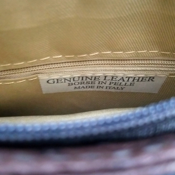 Crossbody bag, purse. Borse in pelle. Genuine leather ostrich, made in Italy. - Picture 3 of 10